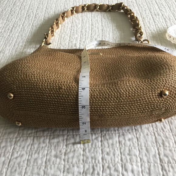 Eric Javits raffia chain link shoulder bag - Picture 12 of 14